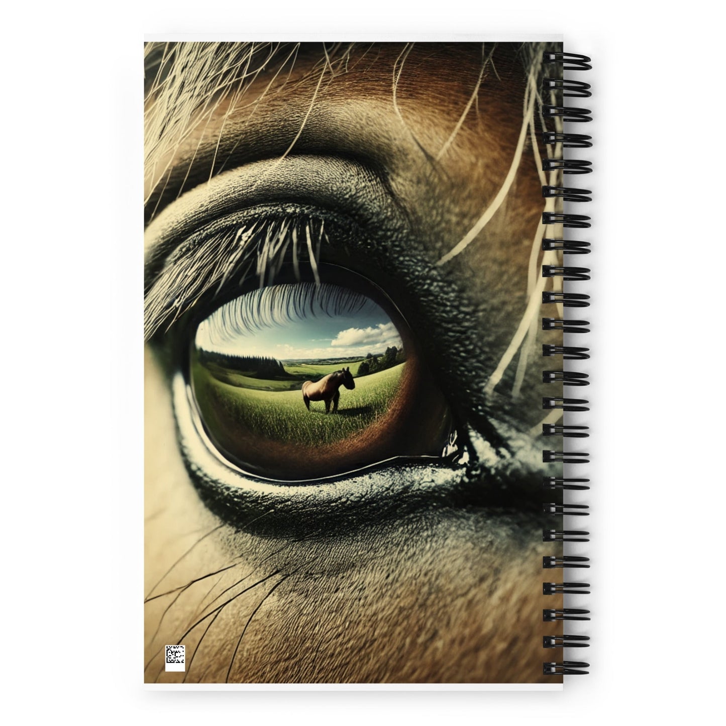 Spiral notebook With Beautiful Picture Of Horse Eye!!!!!