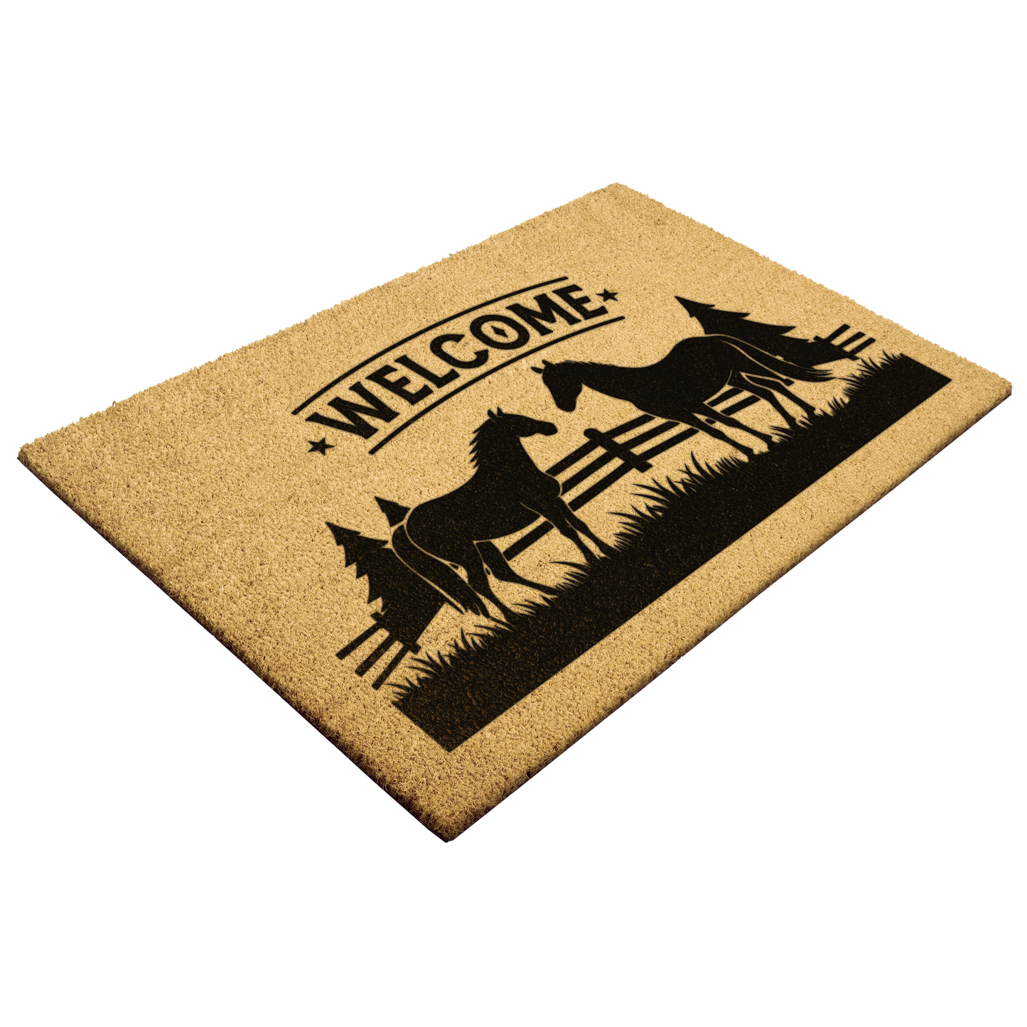 Customizable Doormat With Beautiful Stable Scene!!