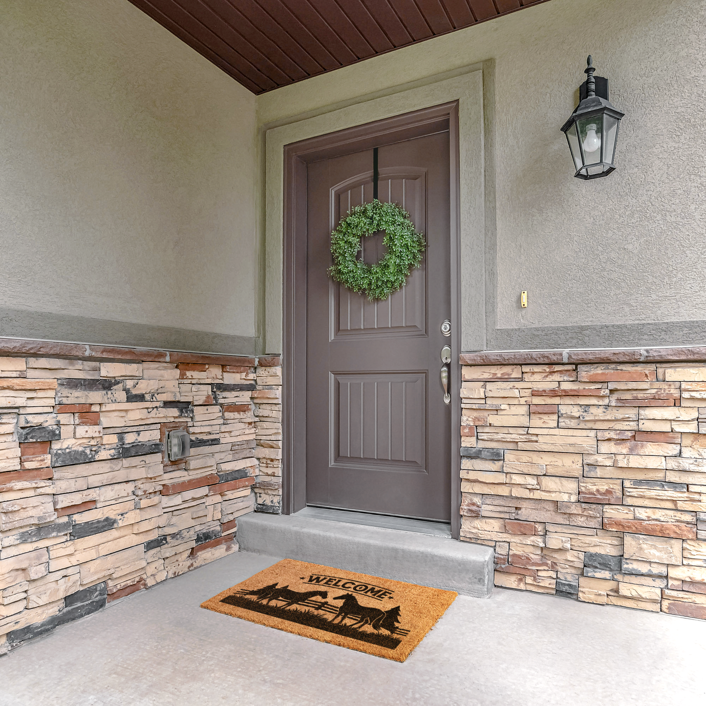 Customizable Doormat With Beautiful Stable Scene!!