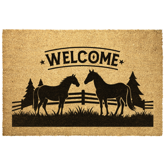 Customizable Doormat With Beautiful Stable Scene!!