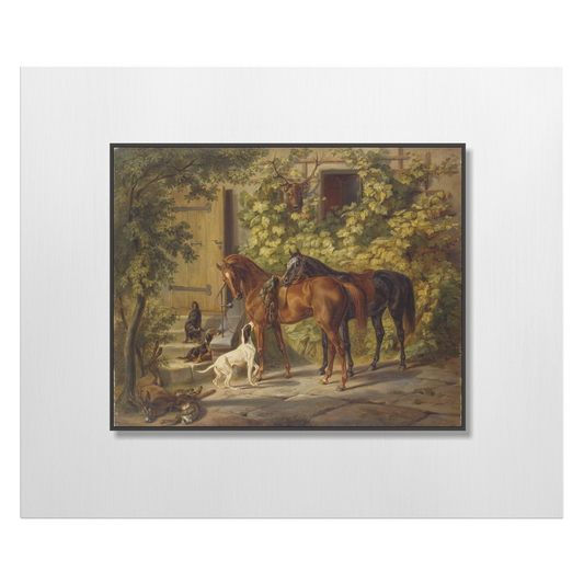 Horses_at_the_Porch_1843_by_Albrecht_A_H_Main_Mockup.png